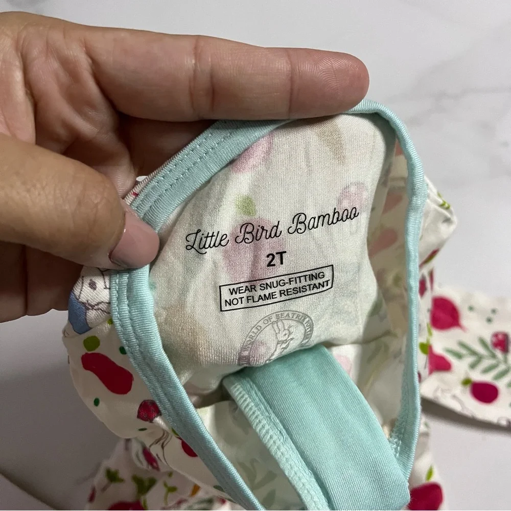 New Little Bird Bamboo Peter Rabbit Bamboo Zippy Pajamas Size 2T